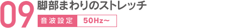 09脚部まわりのストレッチ